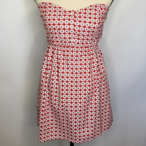 Judith March Strapless Daisy Print Dress - Picture 1 of 6